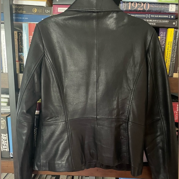 Black Leather Jacket- Kenneth Cole Reaction - Picture 3 of 13